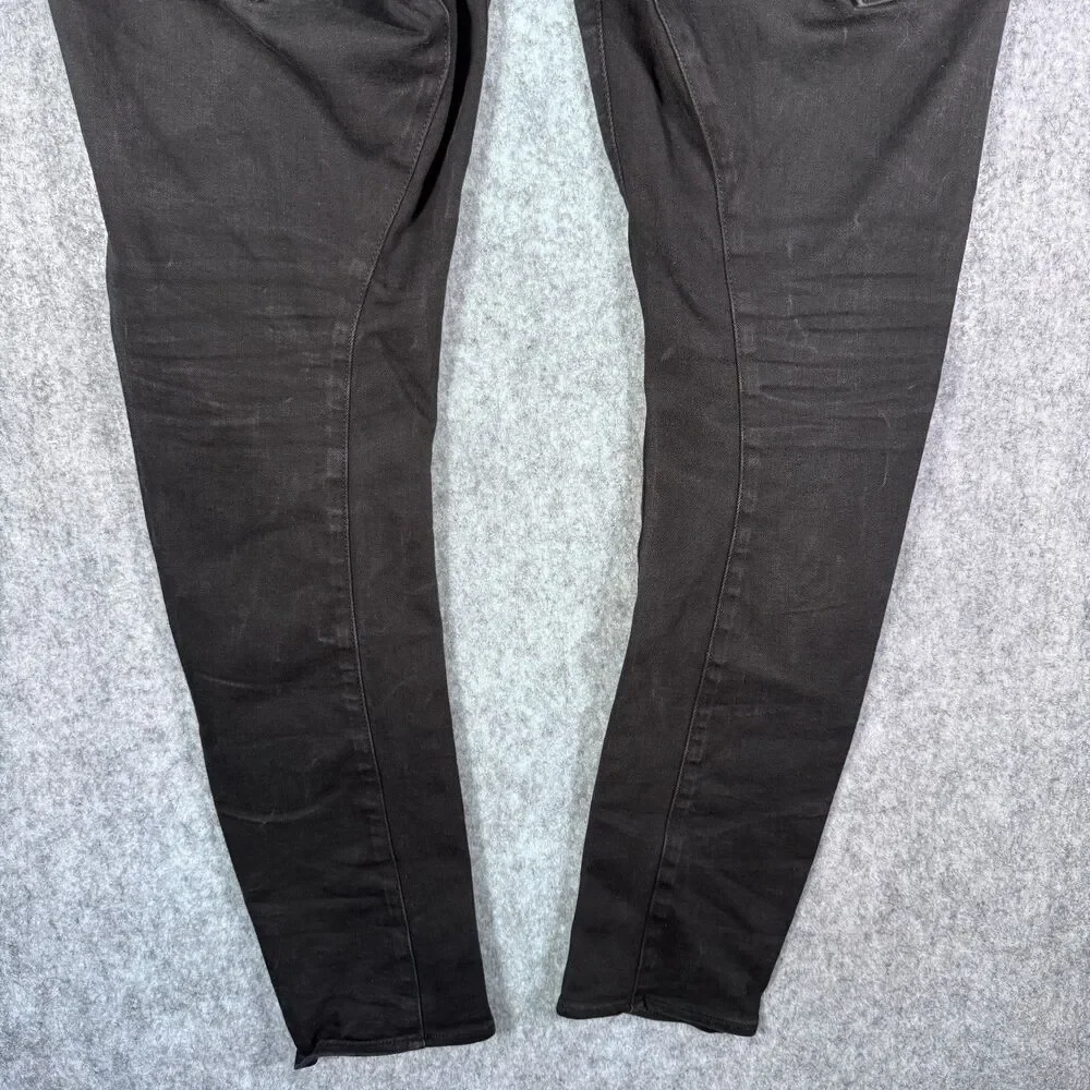 G Star Raw Type C 3D Super Slim Jeans Mens 40x34 Measured 40x30 Black Denim